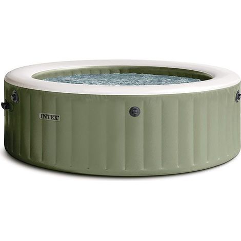 Intex Spa Idromassaggio PureSpa Bubble Massage 6 posti Verde Oliva (1/4)