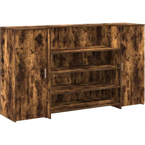 Maison Exclusive - Empfangstheke Räuchereiche 180x50x103,5 cm Hol