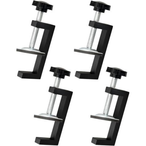 4 Pièces Serre Joint Kit,Plage de Serrage 10-57mm Pince G Réglable,Serre Joint Menuisier Clip de Fixation, Outils Accessoires pour Pince de Table,Convient pour la Fixation Du Bois,Des Tables (1/5)