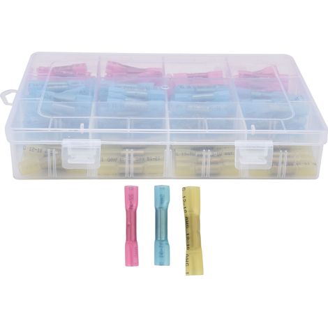 Kit de 200 Connecteurs à Emmanchement Thermorétractable pour Jonctions Étanches de Câbles Électriques (1/5)