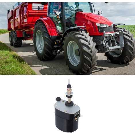 Motor de limpiaparabrisas metálico de 12 V para tractores, ángulo de barrido de 105°, accesorio universal. (1/5)