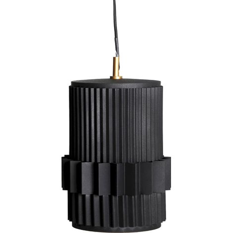 Suspension plafond fer noir style contemporain élégance moderne - Noir mat contemporain (1/4)