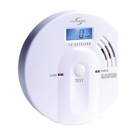 Detector de monóxido de carbono Protector CO-250 F blanco