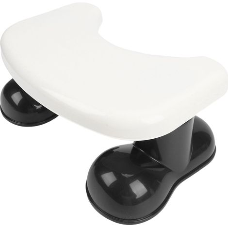 Tabouret de toilette accroupi pour adultes, marchepied antidérapant, repose-pieds portable, salle de bain, noir (1/5)