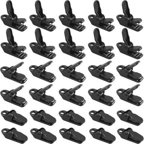 CSPARKV 100PCS Pince pour Bache, Tente Clips Clips Plastiques pour Toile d'Ombrage Clips de Fixation Pince Bâche Clip Auvent Pince Plastique pour Activités de Plein Air, 3.2X1X1.3 cm (1/5)