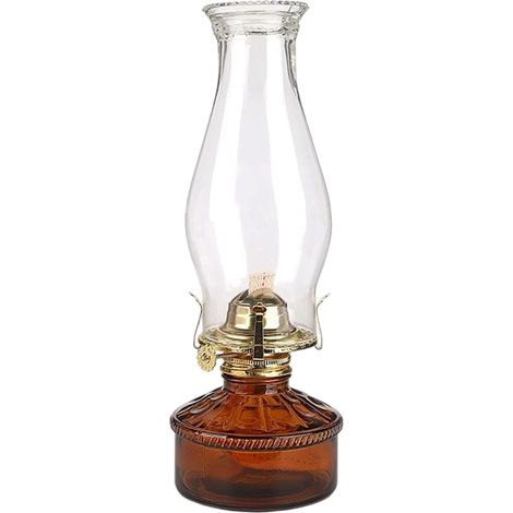 Encrier, lampe à pétrole en verre, lampe à beurre, huile de paraffine, rendu d'éclairage d'ambiance intérieur et extérieur (1/5)