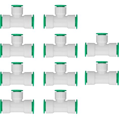 Raccord en Té Réducteur PPR 10 Pièces 32x25mm Connexion Rapide pour Tuyau d'Eau Système de Distribution (1/5)