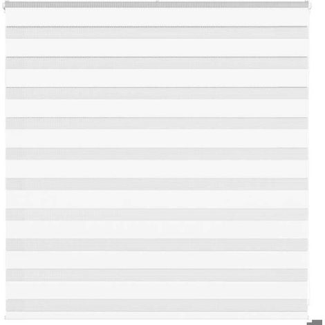 4014738 Store zèbre blanc 145x100 cm largeur du tissu 140,9cm polyester (1/5)