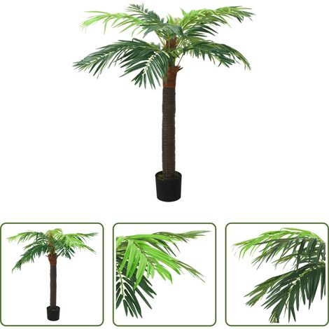 vidaXL Grüne Pflanze - Künstliche Palme Phönix mit Topf 190 cm Grün (1/5)