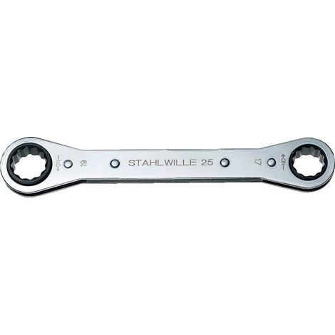 Clé polygonale à cliquet 25 9 x 10 mm 12 pans longueur 139 mm nombre de dents 22 (1/3)