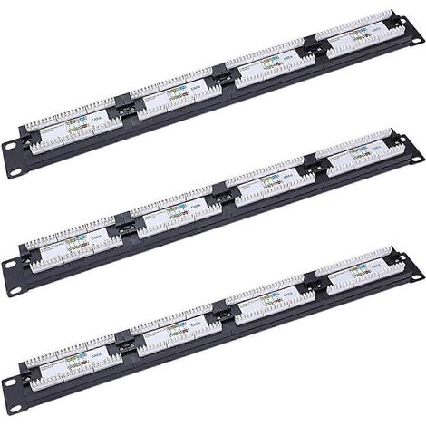 câbles de brassage UTP 24 ports RJ45 pour panneau de brassage, support mural, connecteur, outil de montage en rack, adaptateur réseau Ethernet LAN CAT6 FDQ (1/5)