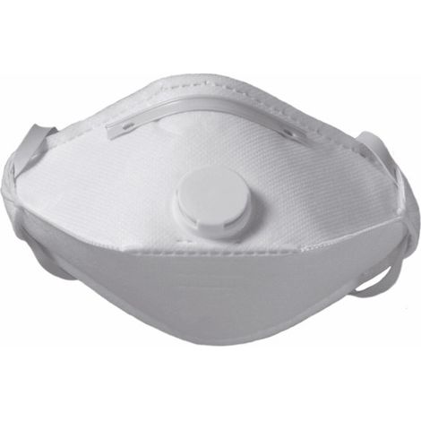Mascarilla plegable horizontal con válvula metal free FFP3 NR D SAFETOP