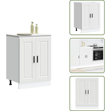 Armadio da cucina - vidaXL Base da Cucina Porto Bianco in Legno Multistrato - Armadio in legno