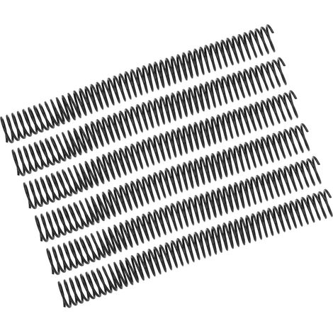 35 spirales de reliure A4, diamètre 25,4 mm, 48 boucles, pas de 4:1, reliure spirale en plastique, capacité 215 feuilles, noir (1/5)