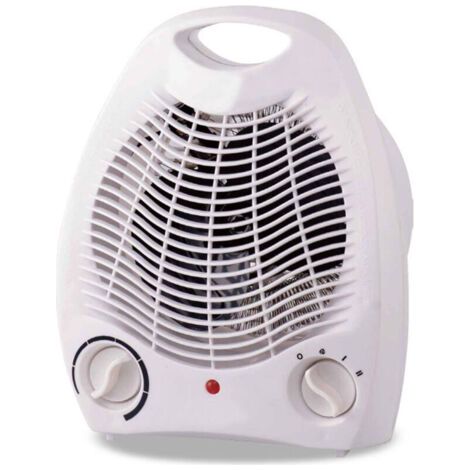 Chauffage de salle de bain avec protection contre la surchauffe et la surchauffe, pour pièces jusqu'à 20 m², blanc (1/4)