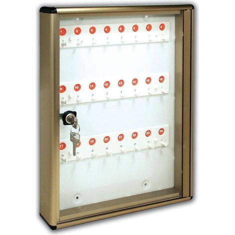 Aluminium -Bulletin -Board -Halter 24 Hooks L30xp5xH40 cm Eigentumswohnung Büro