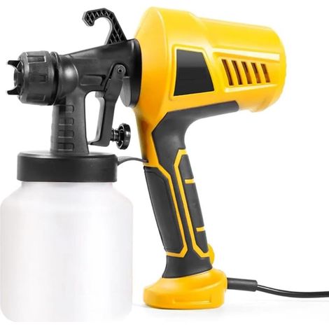Pistolet à peinture HVLP 500W – Pulvérisateur électrique 800ML – Débit 1000ML/min – 3 modes pour intérieur et extérieur – Pour bois dur et métal (1/5)