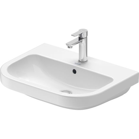 Lavabo Duravit D-Code, con agujero para grifo, con rebosadero,