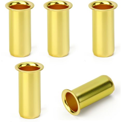 5 pièces Manchon d’insert de tuyau en laiton, Bague de réduction pour conduites d’air, carburant et eau pneumatiques, Manchon de support interne 8mm à 5mm pour renforcement de tuyaux flexibles (1/5)