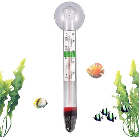 Thermomètres pour Aquarium, Thermomètres D'Aquarium Avec Affichage Précis, Moniteur Testeur Sans Fil Affichage Clair pour Aquariums Eau Douce et Salée Terrariums Maison (1/5)
