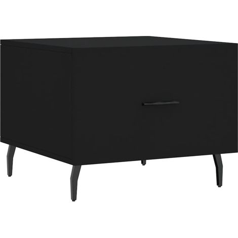 Maison Exclusive - Couchtisch Schwarz 50x50x40 cm Holzwerkstoff