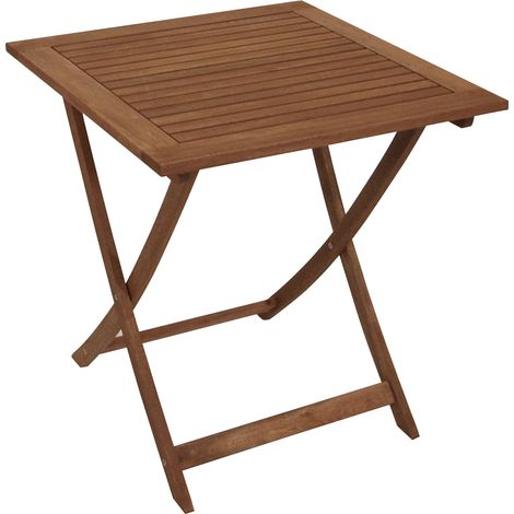 Klapptisch CORUNA 70x70cm, Eukalyptus geölt,