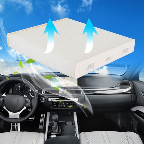 Filtre d'habitacle anti-pollen et poussière pour Lexus 87139-YZZ08, pièce de rechange compatible, remplacement facile, qualité premium. (1/5)