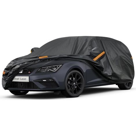 Vollgarage Autoabdeckung wasserdicht atmungsaktiv für Seat Leon (1999-2025) mit Reflektoren (1/5)