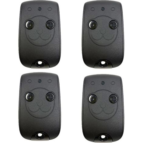 Compatible avec Somfy 1841026 - télécommande RTS à deux canaux Keytis  Permet de contrôler deux moteurs de portail RTS et de garage, 4 unités incluses (1/4)