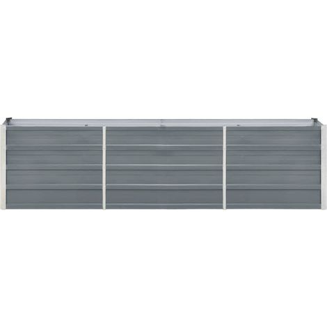 Maison Exclusive - Letto Rialzato in Acciaio Zincato 240x40x45 cm Grigio (1/5)