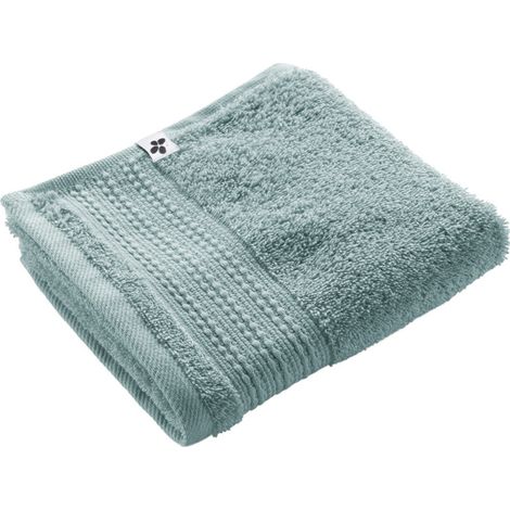Serviette invité bleu glacier 30 x 50 cm en coton (1/3)