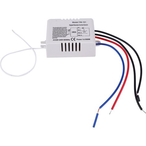 Télécommande murale numérique sans fil pour lampe, émetteur-récepteur, 220 V (1/5)