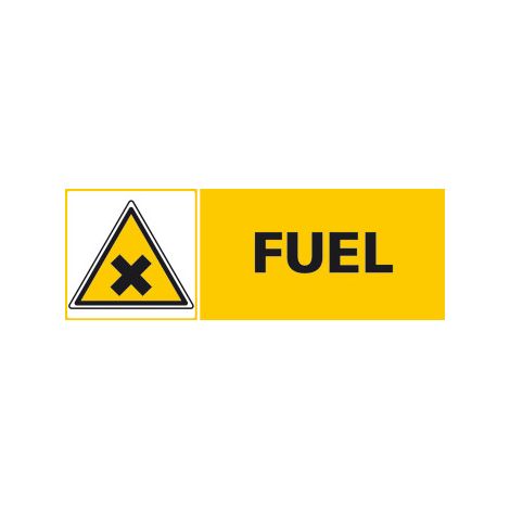Panneau FUEL (C0400) - Adhésif - 210 x 75 mm