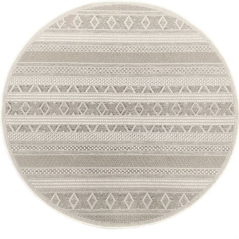 the carpet Calgary - robuster Teppich, Flachgewebe, modernes Design, ideal für Wohnzimmer, Esszimmer und Außenbereich, In- und Outdoor, Beige, 120 x 120 cm (1/5)