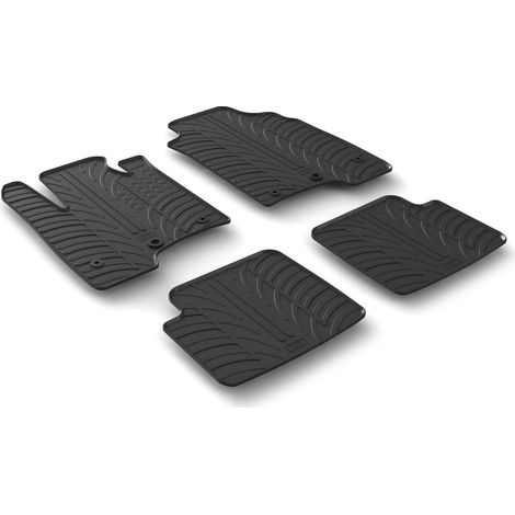 Set tappeti su misura in gomma - compatibile per Fiat Panda (02/1210/20) 2 fix lato guida, anche ibrida - Fiat Panda City Cross (10/14) - Fiat Panda (11/2005/24) anche ibrida - Fiat Panda Cross (1