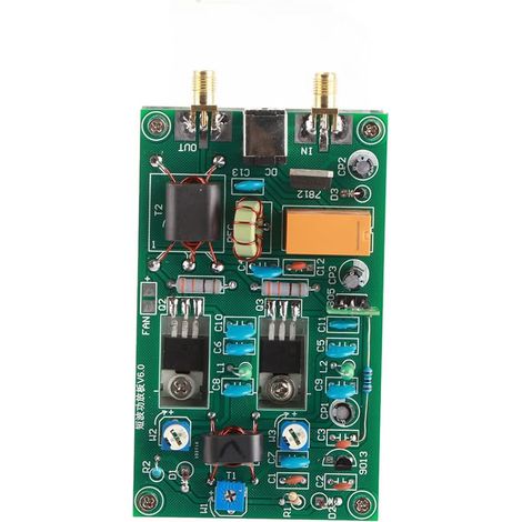 Module Amplificateur de Puissance à Ondes Courtes 3-28MHz DC12‑13.8V 30W Carte Amplificateur de Puissance