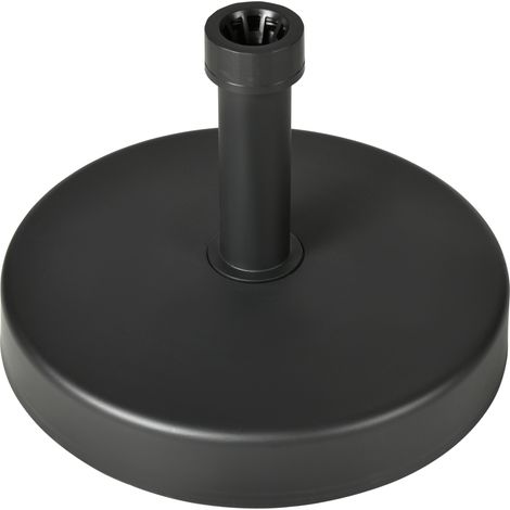 Easycomfort Base per Ombrellone da Giardino in Plastica PP max 18kg di Peso, Ø45x33 cm, Nero (1/5)