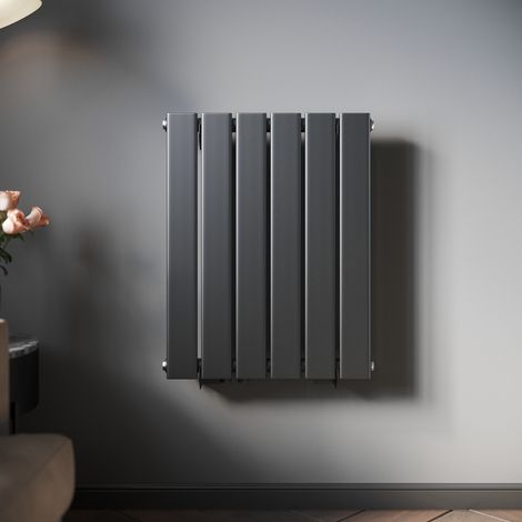 SONNI Design Heizkorper Paneelheizkörper Vertikal Einlagig Anthrazit Flachheizkörper 600x465mm, 355W (1/5)