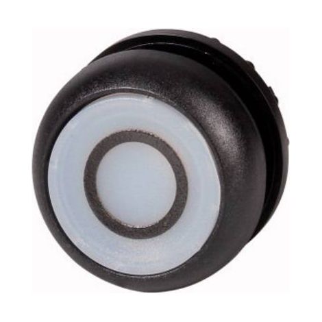 EATON 216941 M22S-DL-W-X0 BOUTON-POUSSOIR LUMINEUX À RAPPEL COLLERETTE PLASTIQUE 1 PC(S) (1/2)