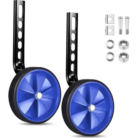 Roues Stabilisatrices,Roues Stabilisatrices Vélo Enfant,Roue Auxiliaire Universelle Réglable,Avec outils,pour 12-20 Pouces (1/4)