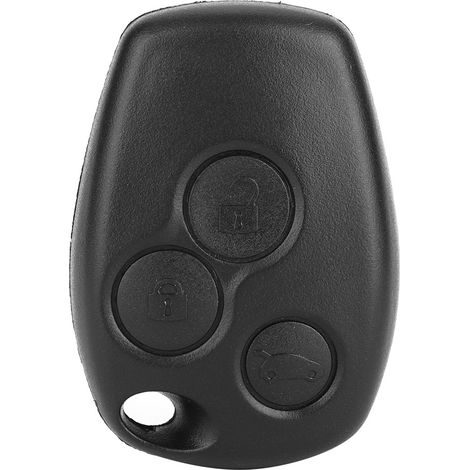 Sjlerst – Coque de clé de voiture 3 boutons – Compatible Renault Logan, Sandero, Clio, Fluence, Vivaro, Master – Matériau ABS durable