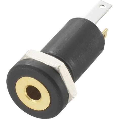 Jack 2.5 mm embase femelle, verticale TRU COMPONENTS 1572251 Nombre de pôles: 3 stéréo noir 1 pc(s)