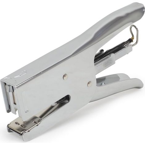 JSSEVN - All-Metal Stapler for 30 Sheets, Sturdy Mechanism, 100% Metal, For 24/6, 26/6, 24/8, and 26/8 Staples, Heavy Duty, Chrome-Plated Metal