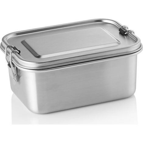 Boîte à lunch 19,5 x 14,5 x 8,5 cm inox silicone - Was Germany (1/2)