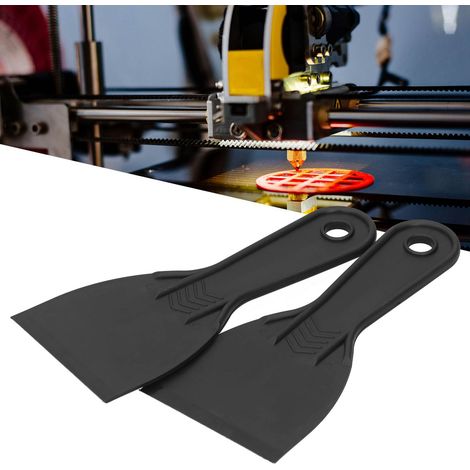 GARRYFIZH Spatule pour imprimante 3D, outil SLA en résine photosensible, accessoire de pelle à lit chaud 3 pouces, 2 pièces (1/5)