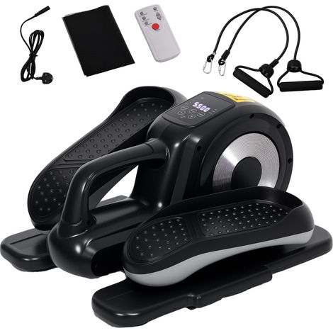 Under Desk Electric Elliptical Machine for Home, Sit Down Pedal Exerciser for Seniors 12 Programs, LCD Monitor, Compact Remote Control & Non-Slip Pad (1/5)