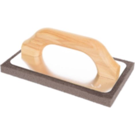 MAURER - FRATTONE IN ALLUMINIO CON SPUGNA GRIGIA 7X38,5 CM - MANICO IN LEGNO
