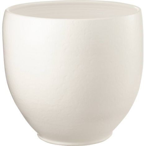 Cachepot design en céramique blanc style épuré pour intérieur chic - Blanc mat élégant