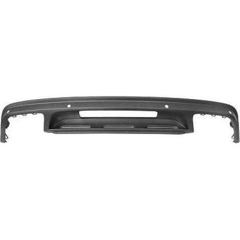 Spoiler de pare-choc arrière à peindre double échappement avec trous radars Volkswagen Tiguan 2 phase 1 2016-2020