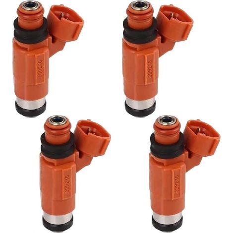 Ensemble de 4 injecteurs de carburant compatibles avec les moteurs hors-bord Suzuki 4 temps, référence 15710-65D00
